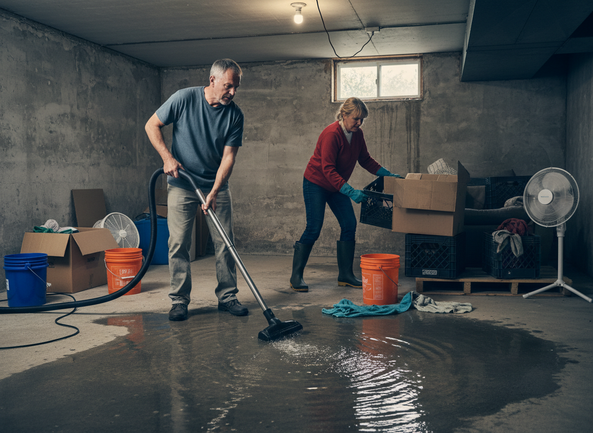 What to Do When You Find Water in Your Basement in Fargo
